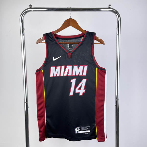 Regata NBA Miami Heat Icon Edition 24/25 Tyler Herro Preta