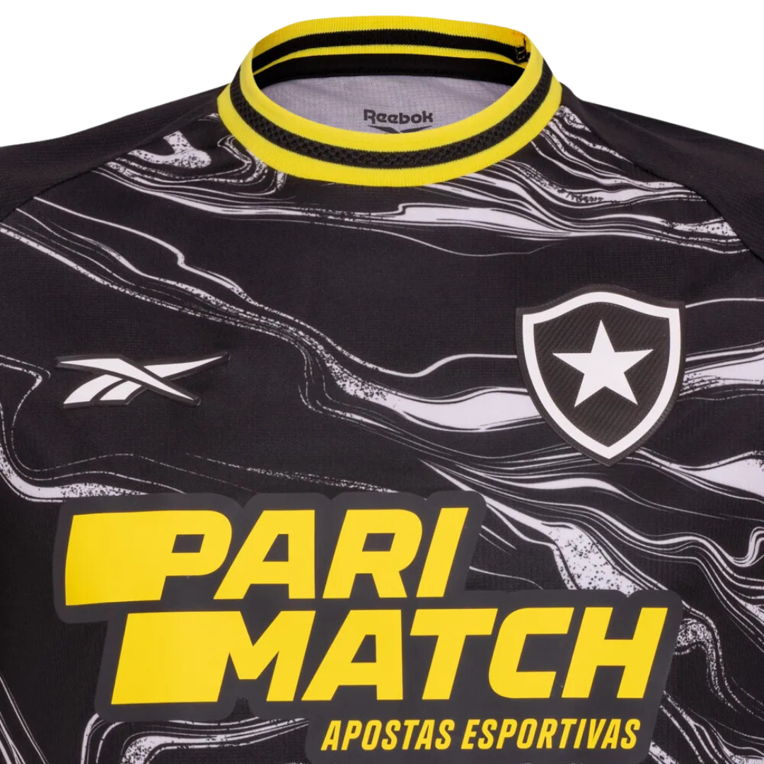 Camisa Botafogo IV 2024/2025 Preta e Amarelo