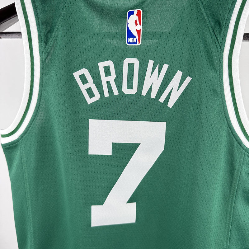 Regata Infantil NBA Boston Celtics Jaylen Brown Verde