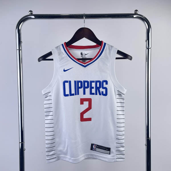 Regata Infantil NBA Los Angeles Clippers Kawhi Leonard Branca