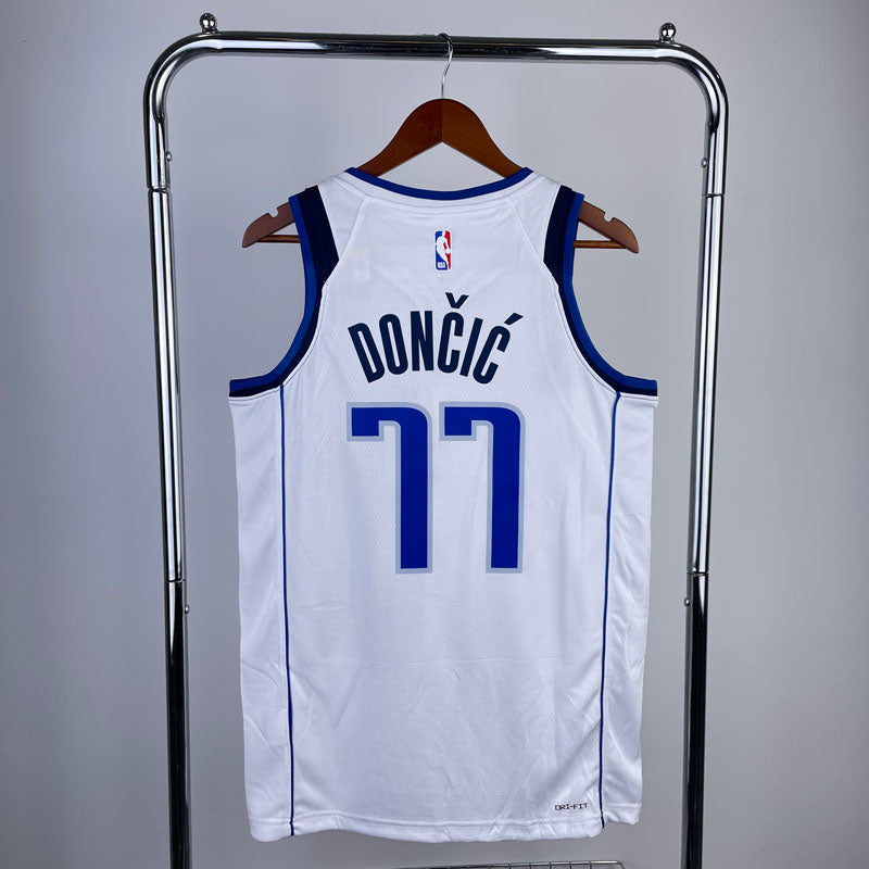 Regata NBA Dallas Mavericks Association Edition 24/25 Luka Doncic Branca