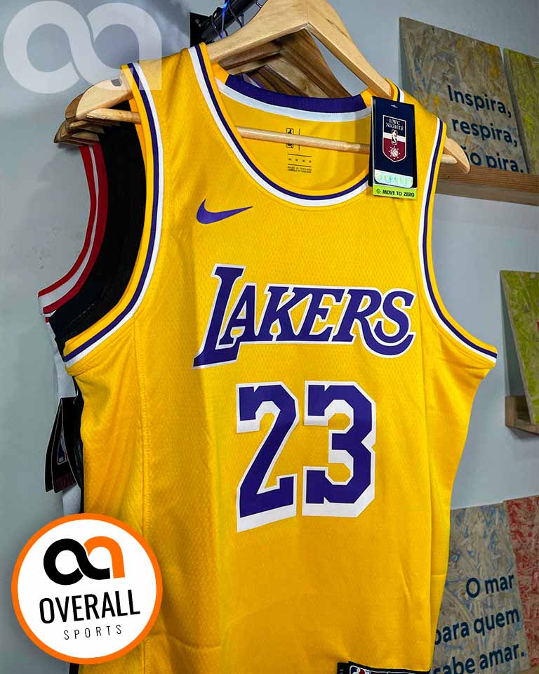 Regata NBA Los Angeles Lakers Icon Edition 24/25 LeBron James 23 Amarela