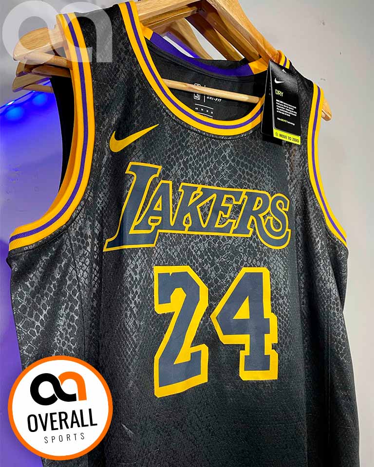 Regata NBA Los Angeles Lakers Black Mamba Kobe Bryant 24 Preta