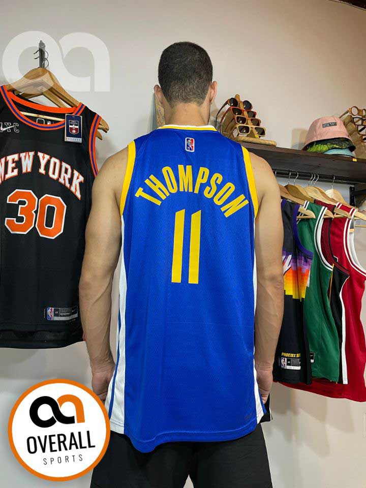 Regata NBA Golden State Warriors Azul Edição 75 anos Klay Thompson