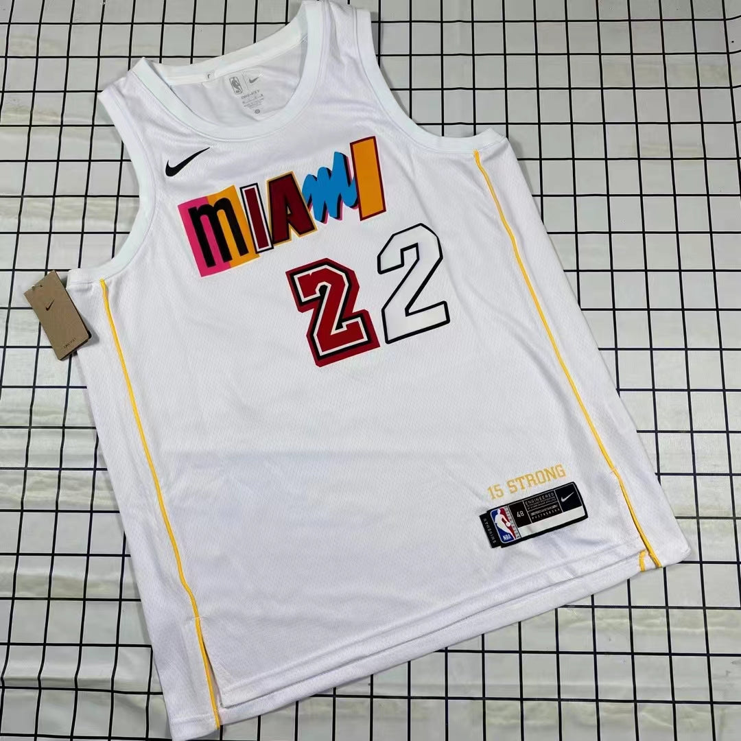 Regata NBA Miami Heat City Edition 22/23 Jimmy Butler Branca