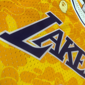 Regata NBA BAPE x Lakers Mitchell & Ness