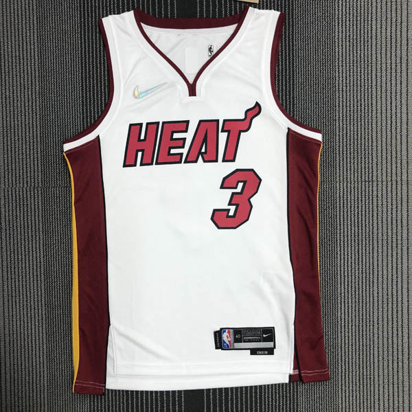 Regata NBA Miami Heat Association Edição 75 anos Dwayne Wade Branca