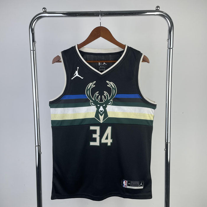 Regata NBA Milwaukee Bucks Statement Edition 20/21 Giannis Antetokounmpo Preta