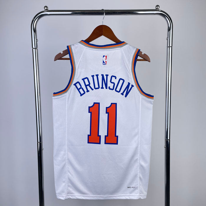 Regata NBA New York Knicks Association Edition 24/25 Jalen Brunson Branca