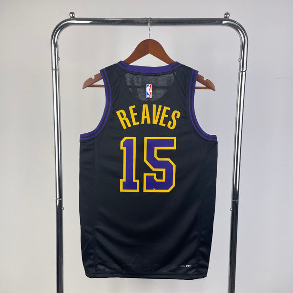 Regata NBA Los Angeles Lakers City Edition 23/24 Austin Reaves Preta