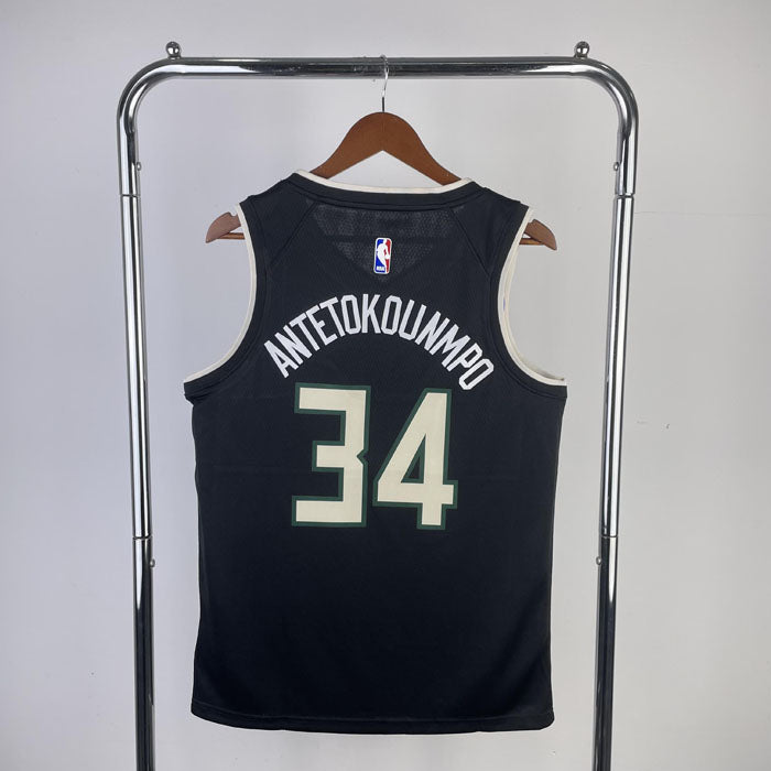 Regata NBA Milwaukee Bucks Statement Edition 20/21 Giannis Antetokounmpo Preta