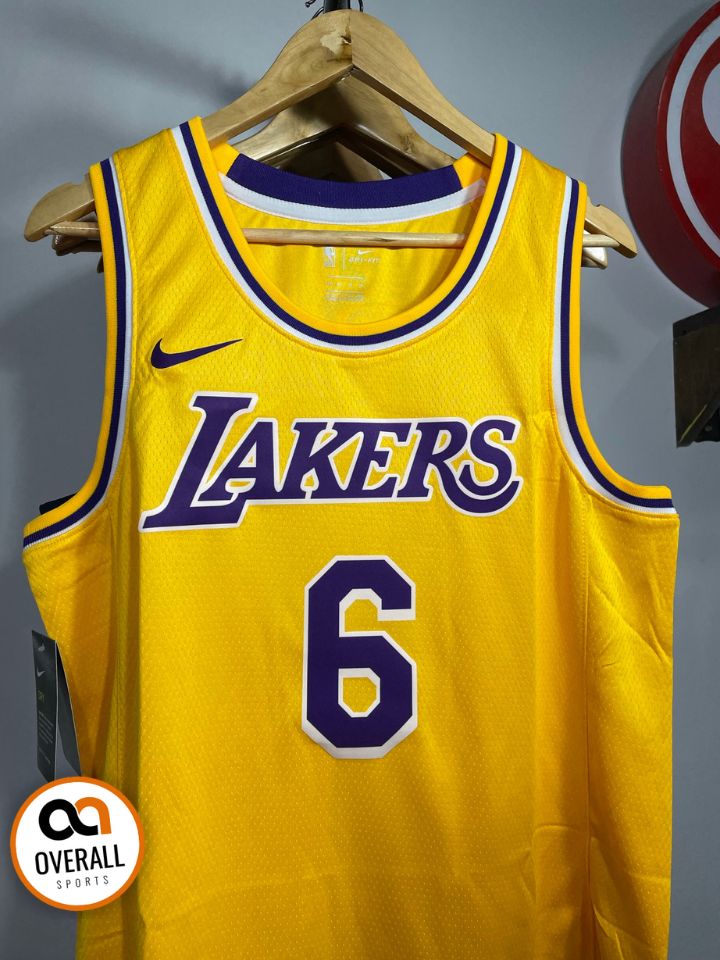 Regata NBA Los Angeles Lakers Icon Edition 22/23 LeBron James 6 Amarela