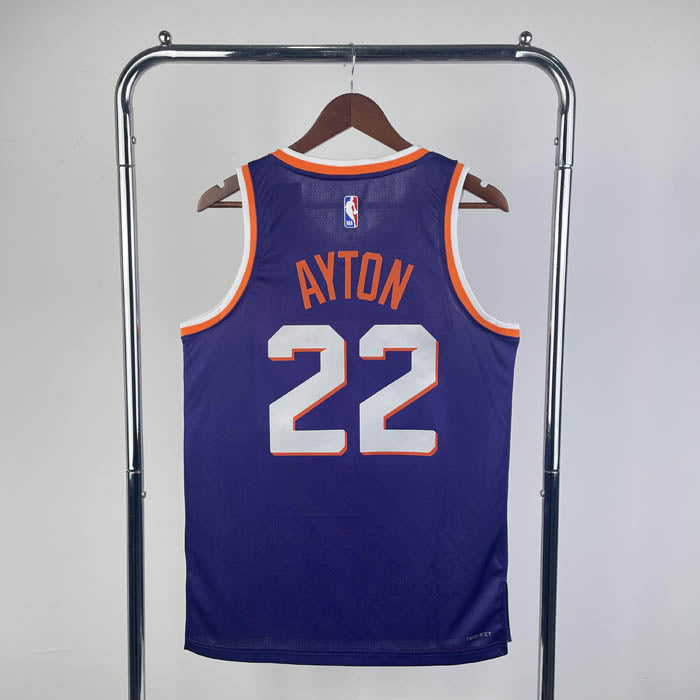 Regata NBA Phoenix Suns Icon Edition 23/24 Deandre Ayton Roxa