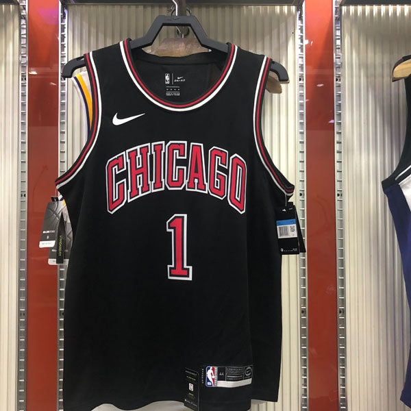 Regata NBA Chicago Bulls Statement Edition Derrick Rose Preta