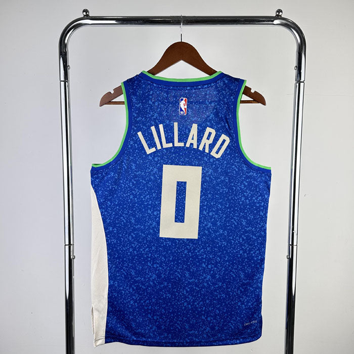 Regata NBA Milwaukee Bucks City Edition 23/24 Damian Lillard Azul