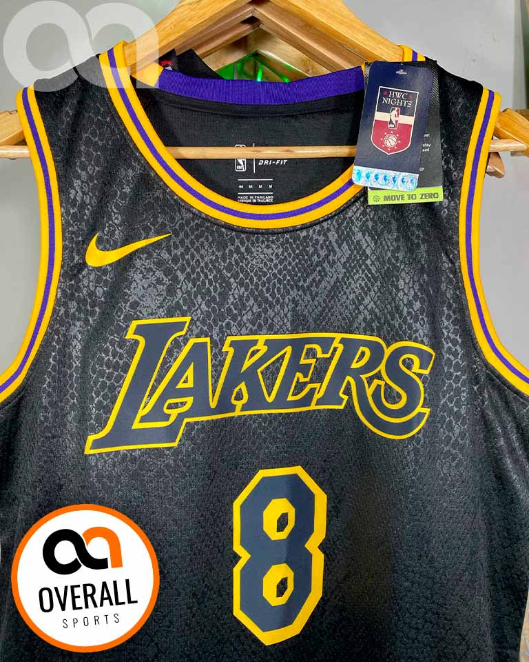 Regata NBA Los Angeles Lakers Black Mamba Kobe Bryant 8 Preta