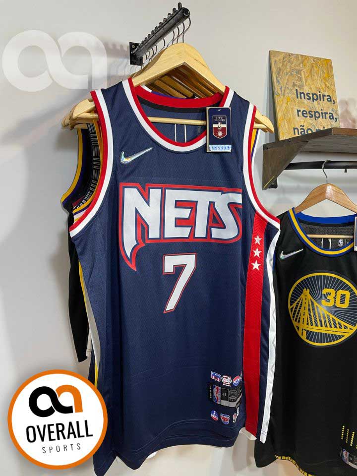 Regata NBA Brooklyn Nets City Edição 75 anos Kevin Durant