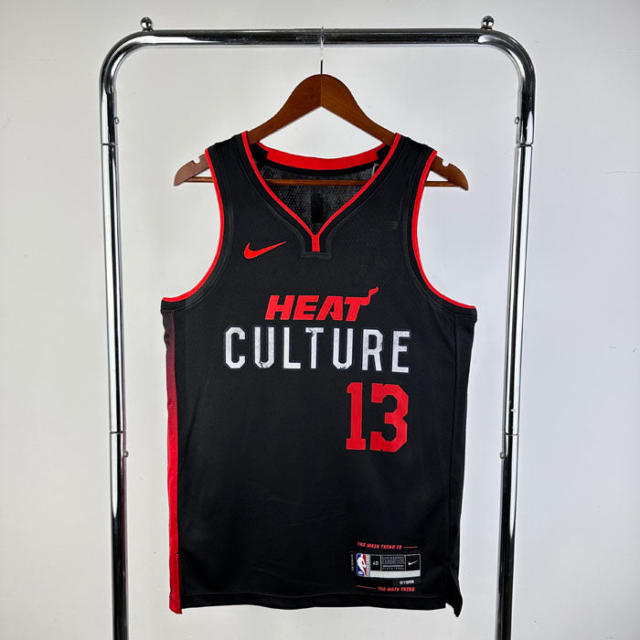 Regata NBA Miami Heat City Edition 23/24 Bam Adebayo Preta