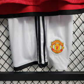 Conjunto Infantil Manchester United I 23/24 Torcedor Unissex