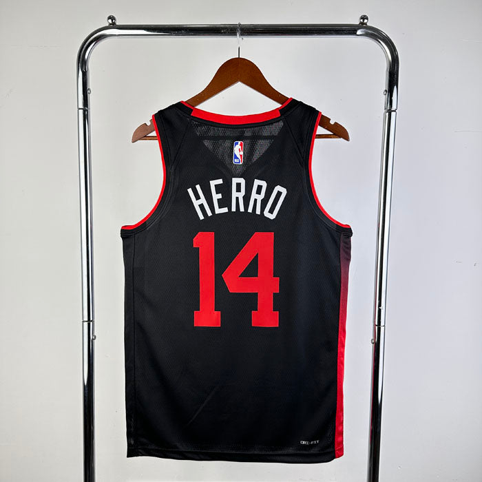 Regata NBA Miami Heat City Edition 23/24 Tyler Herro Preta