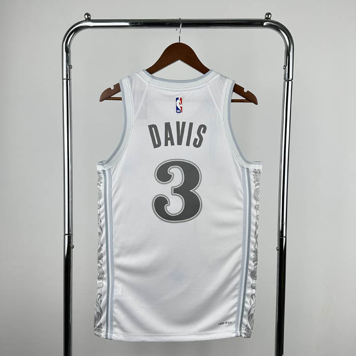 Regata NBA Dallas Mavericks City Edition 24/25 Anthony Davis Branca