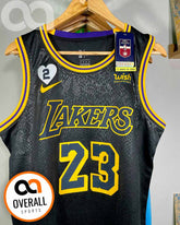 Regata NBA Los Angeles Lakers Black Mamba Finals Edition LeBron James 23 Preta