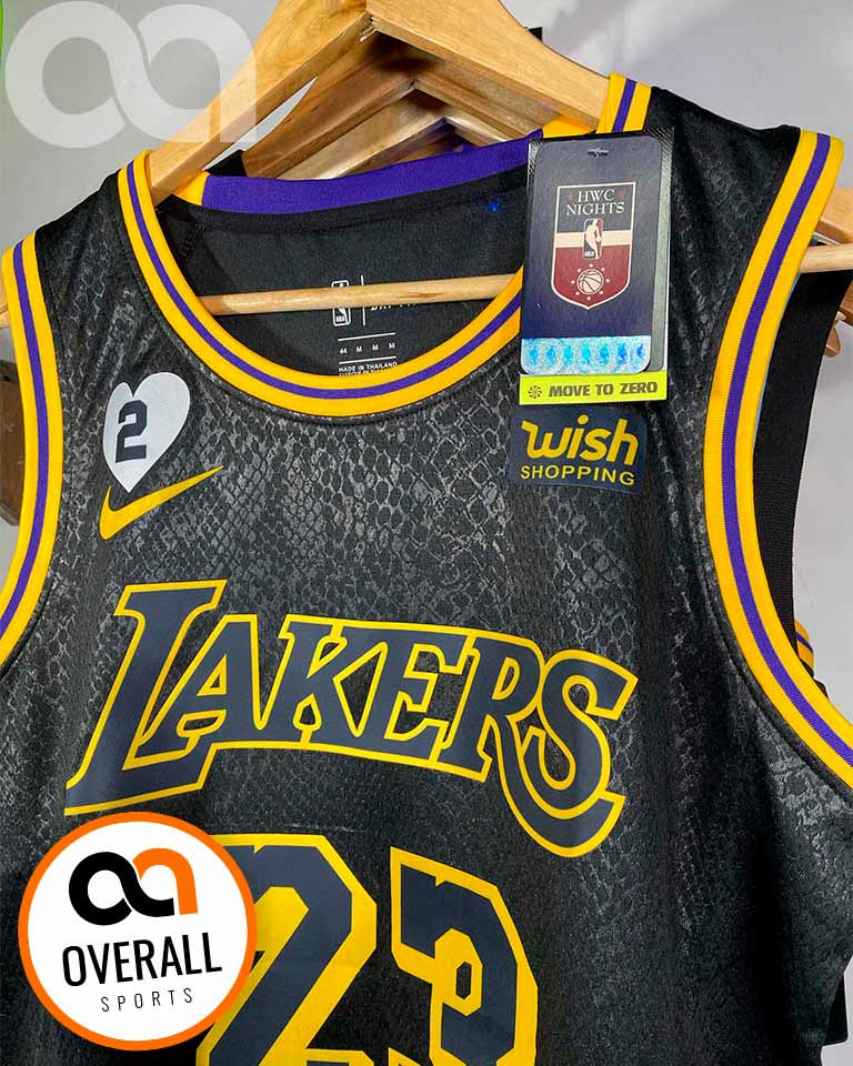 Regata NBA Los Angeles Lakers Black Mamba Finals Edition LeBron James 23 Preta