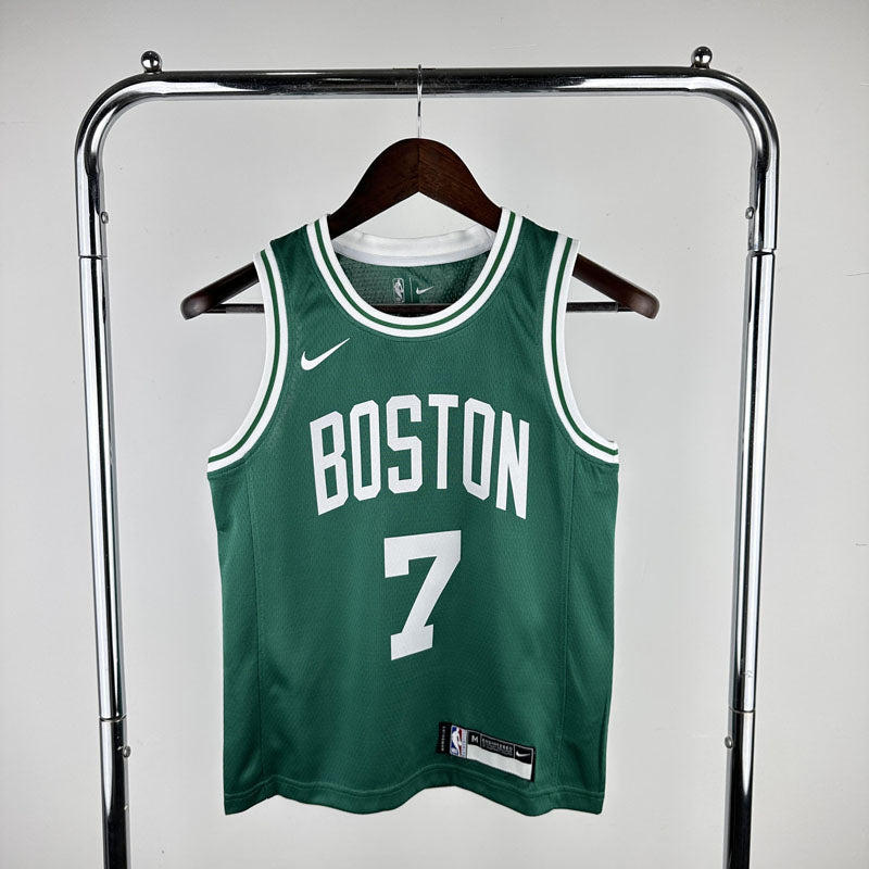 Regata Infantil NBA Boston Celtics Jaylen Brown Verde