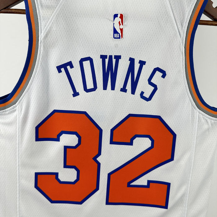 Regata NBA New York Knicks Association Edition 24/25 Karl-Anthony Towns Branca