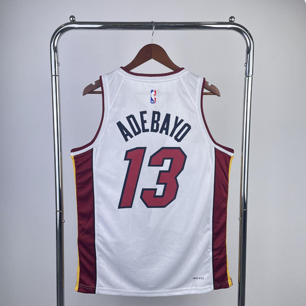 Regata NBA Miami Heat Association Edition 24/25 Bam Adebayo Branca