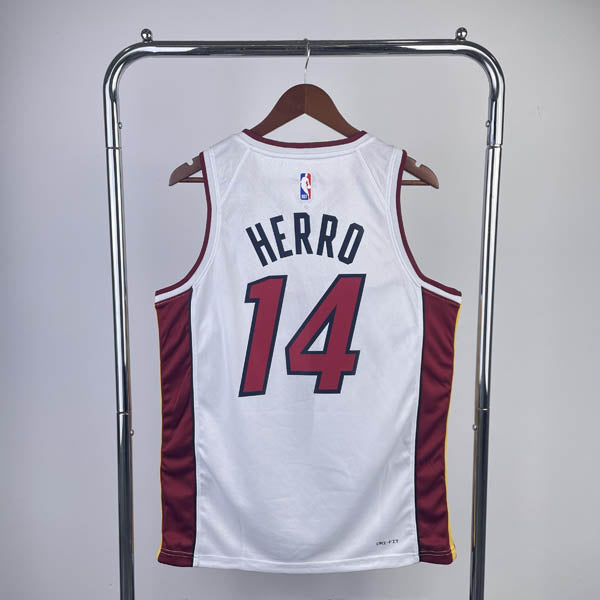 Regata NBA Miami Heat Association Edition 24/25 Tyler Herro Branca