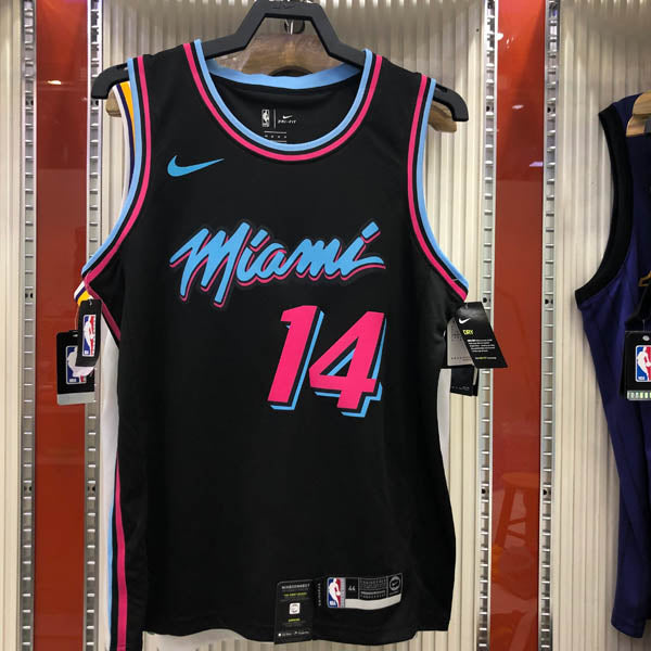 Regata NBA Miami Heat Vice Edition Tyler Herro Preta