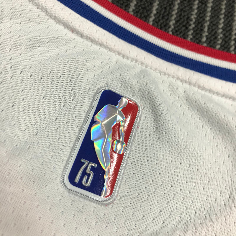 Regata NBA Los Angeles Clippers Association Edição 75 anos Paul George Branca