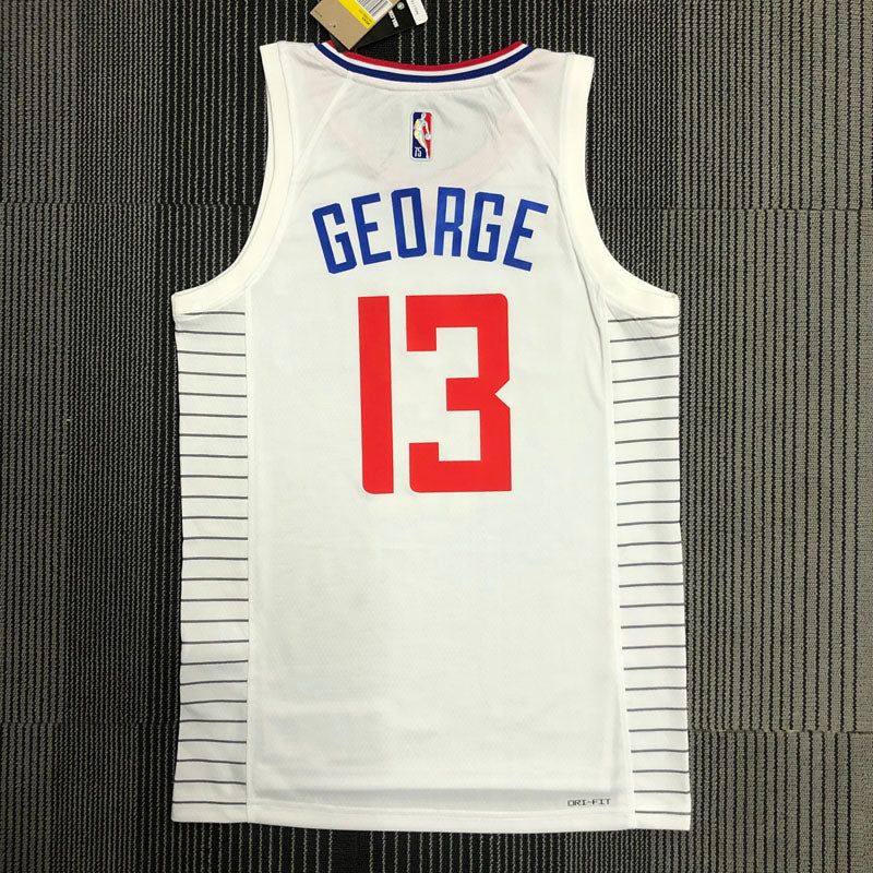 Regata NBA Los Angeles Clippers Association Edição 75 anos Paul George Branca