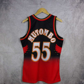 Regata Atlanta Hawks Retrô Mitchell & Ness 1996/1997 Dikembe Mutombo