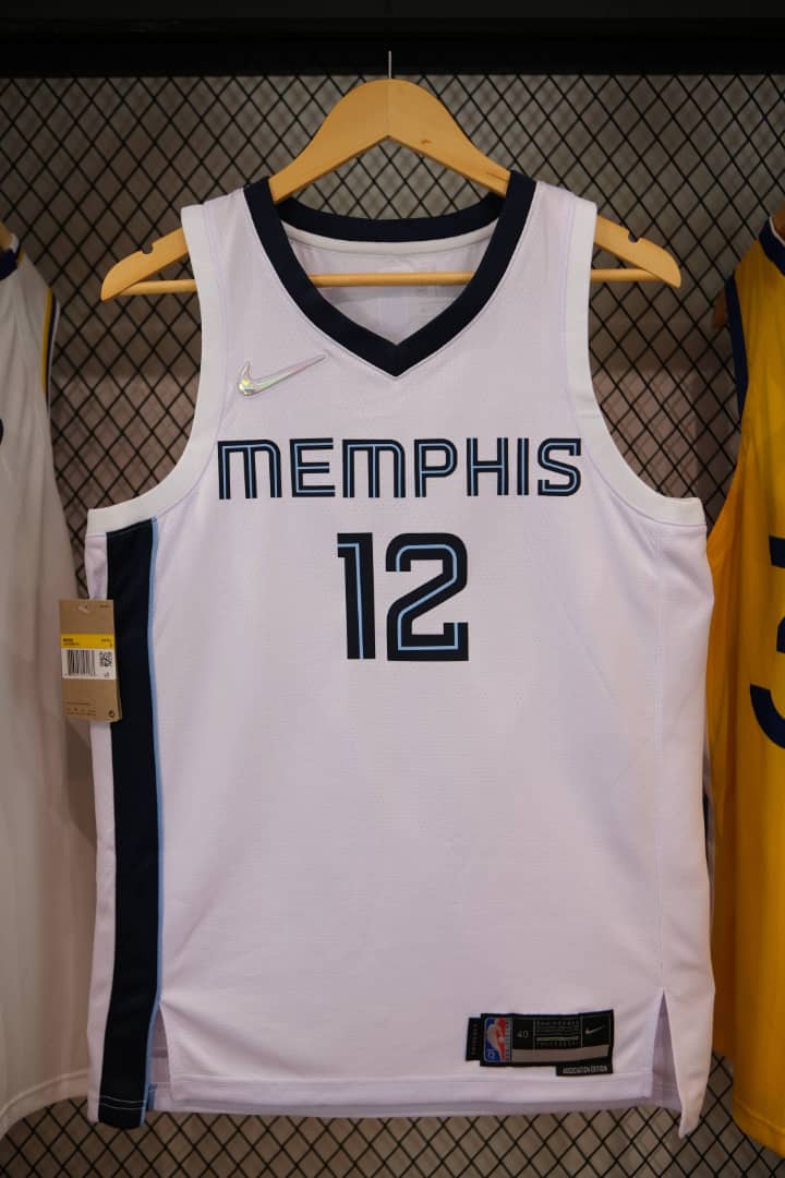 Regata NBA Memphis Grizzlies Association Edição 75 anos Ja Morant Branca