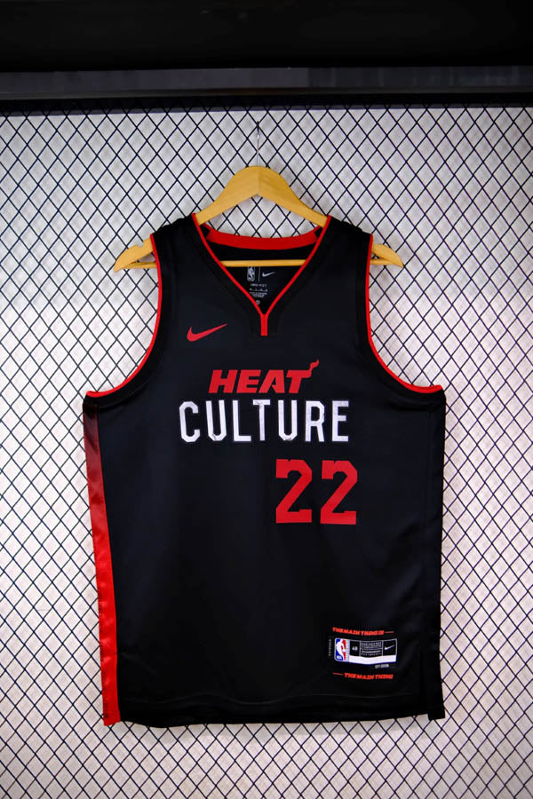 Regata NBA Miami Heat City Edition 23/24 Jimmy Butler Preta