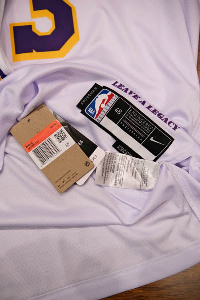 Regata NBA Los Angeles Lakers Association Edition 24/25 LeBron James 23 Branca