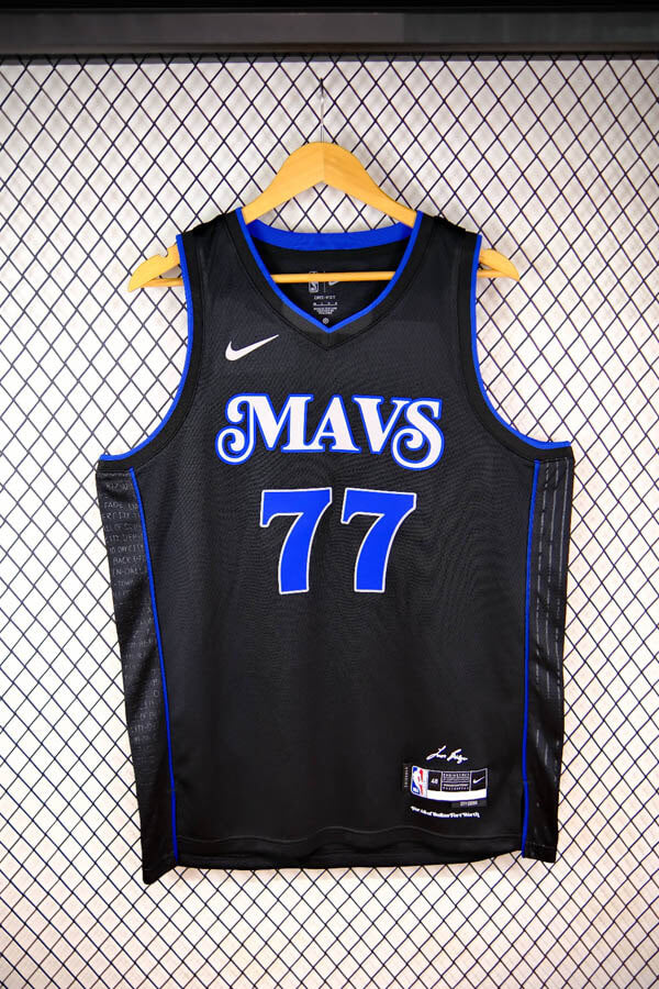 Regata NBA Dallas Mavericks City Edition 23/24 Luka Doncic Preta