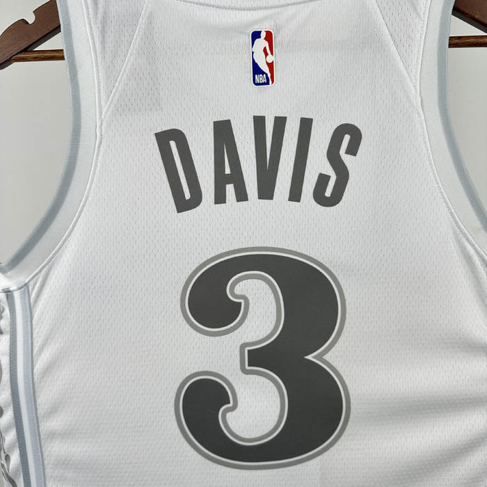 Regata NBA Dallas Mavericks City Edition 24/25 Anthony Davis Branca