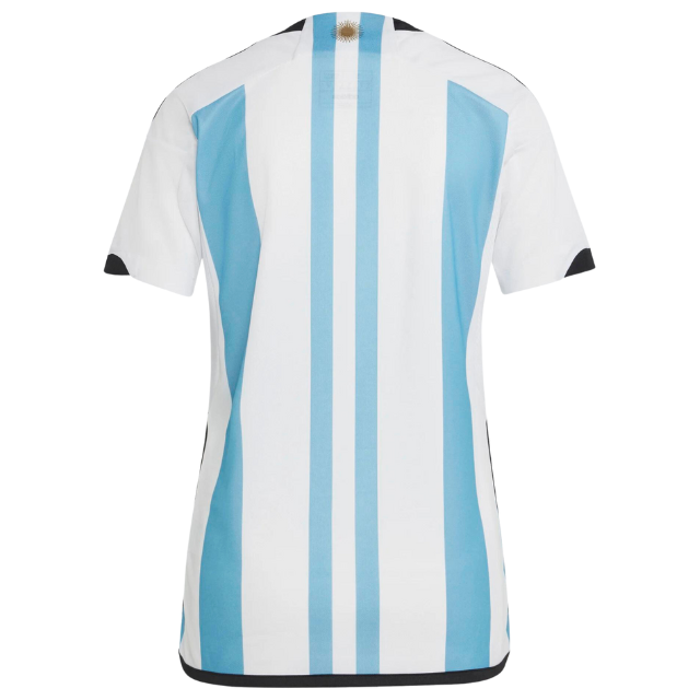 Camisa Argentina I Campeã Copa do Mundo 2022 Branca e Azul Masculina