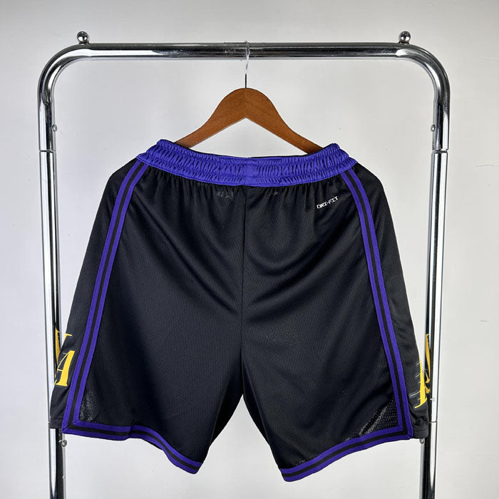 Short NBA Los Angeles Lakers City Edition 23/24 Preto e Roxo