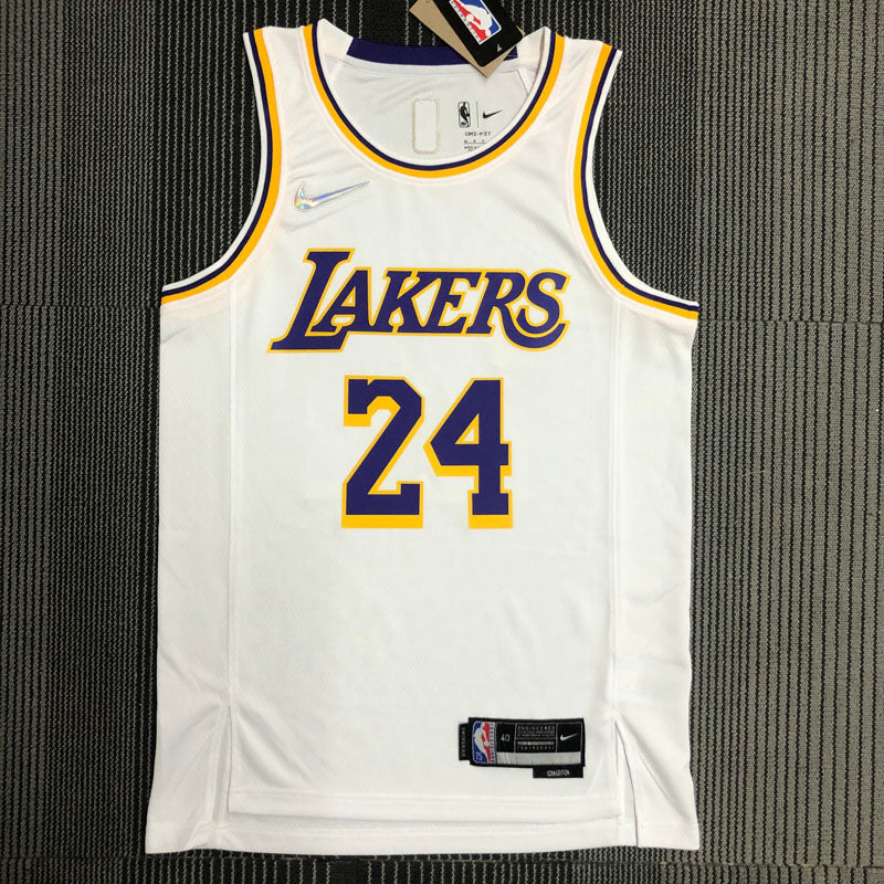 Regata NBA Los Angeles Lakers Edição 75 anos 21/22 Kobe Bryant 24 Branca