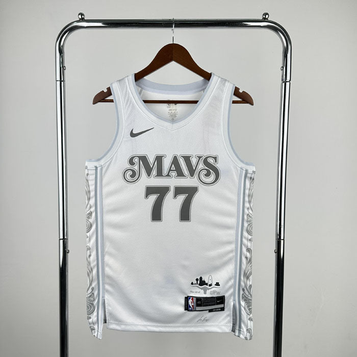 Regata NBA Dallas Mavericks City Edition 24/25 Luka Doncic Branca