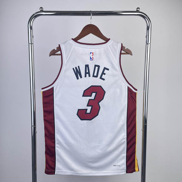 Regata NBA Miami Heat Association Edition Dwayne Wade Branca