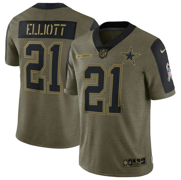 Camisa NFL Dallas Cowboys Vapor Limited Salute To Service 2021