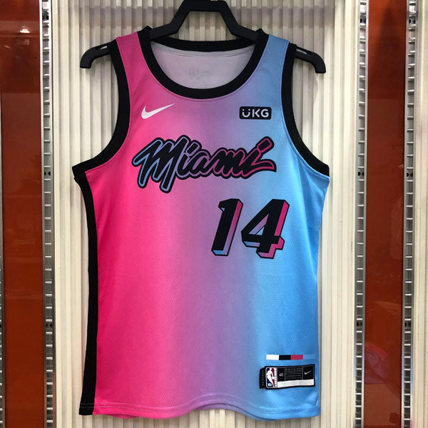 Regata NBA Miami Heat City Edition 20/21 Tyler Herro Rosa e Azul