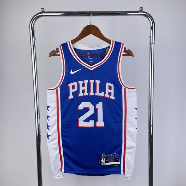 Regata NBA Philadelphia 76ers Icon Edition 24/25 Joel Embiid Azul