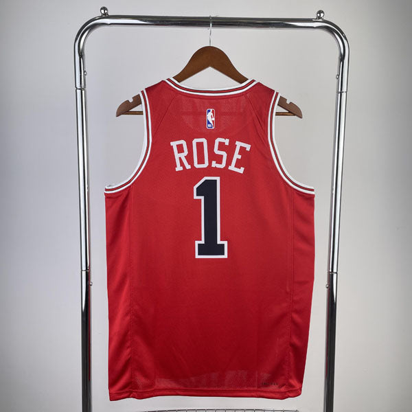 Regata NBA Chicago Bulls Icon Edition Derrick Rose Vermelha