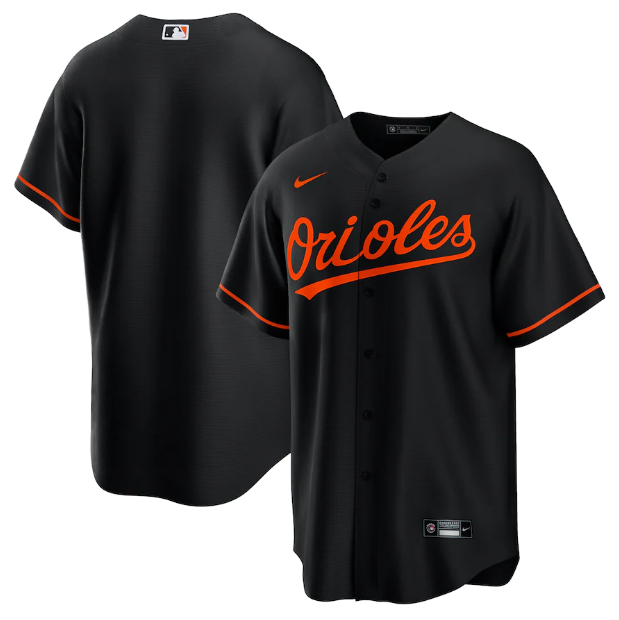 Camisa MLB Baltimore Orioles Preta Torcedor